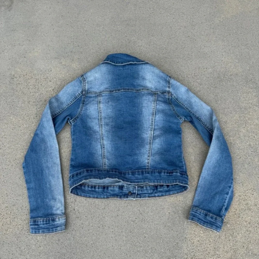 Joes Jeans Kids Denim Jacket Medium Wash Blue Button Front Size M‎ 8-10